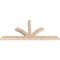 Ekena Millwork Richland Smooth Timber Gable Bracket, Douglas Fir, 108"W x 49"H x 5 1/2"D x 5 1/2"F, 11/12 Pitch GBW108X49X0606RIC00SDF - alternate 4
